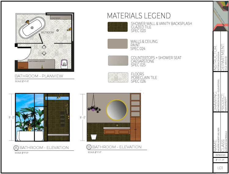 SURFACE MATERIALS - BATHROOM